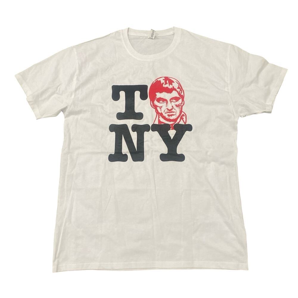 Scarface Tony Graphic T-Shirt in White, Size XL​